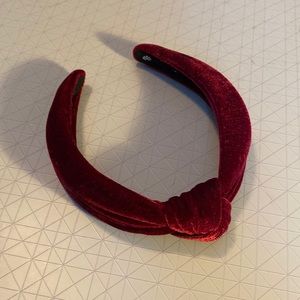 Burgundy Velvet Headband